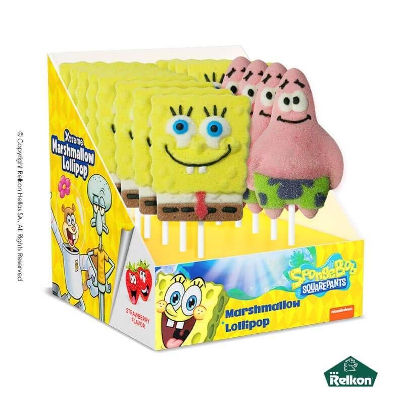 Φωτογραφία από Spongebob Marshmallow Lollipop 45g 