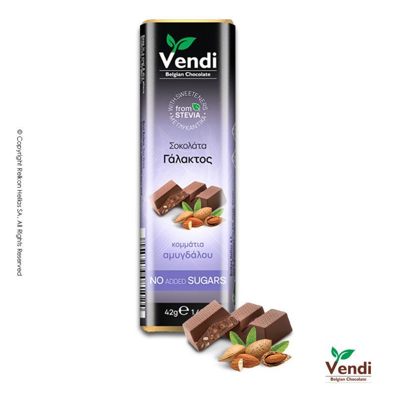 Φωτογραφία από Vendi Bars 42g Stevia Almond