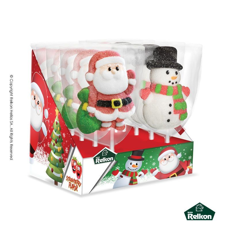 Φωτογραφία από Christmas Marshmallow Lollipop 45g 